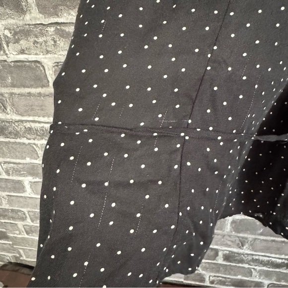 REFORMATION Alaina Wrap Top Ditto Dot Black White Polka Dot Print blouse shirt - Picture 13 of 13